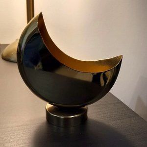 Gold Crescent Moon Planter